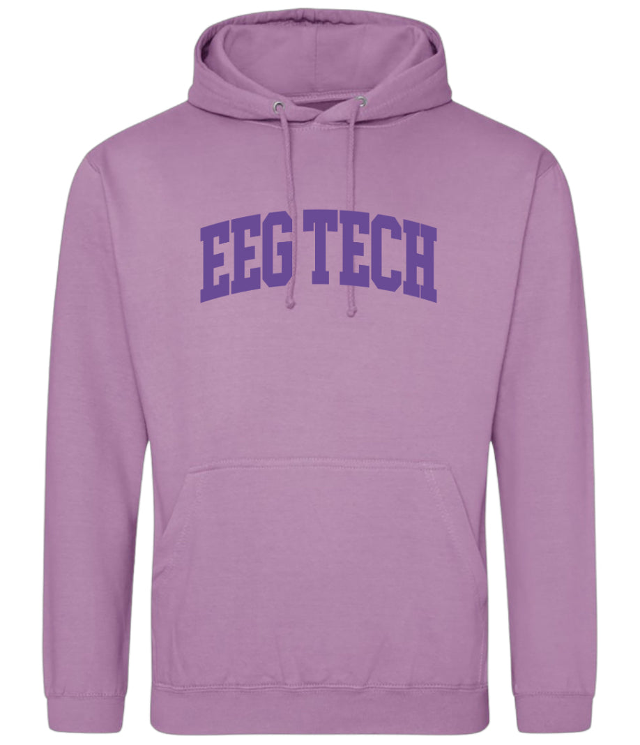 EEG Tech Purple Puff Print Hoodie
