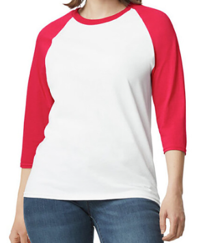 Softball Mom 3/4 length baseball t-shirt