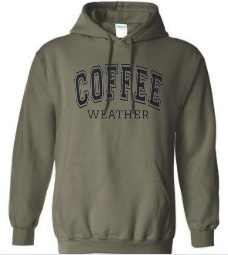 Coffee Weather Puff Print Sweatshirt