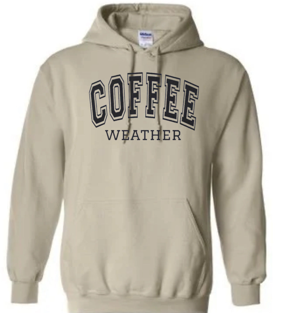 Coffee Weather Puff Print Sweatshirt