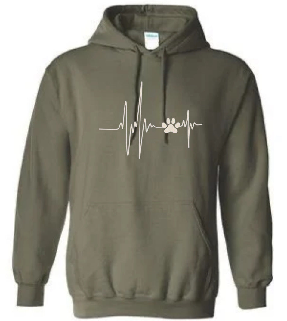 Love Dogs Heartbeat Sweatshirt