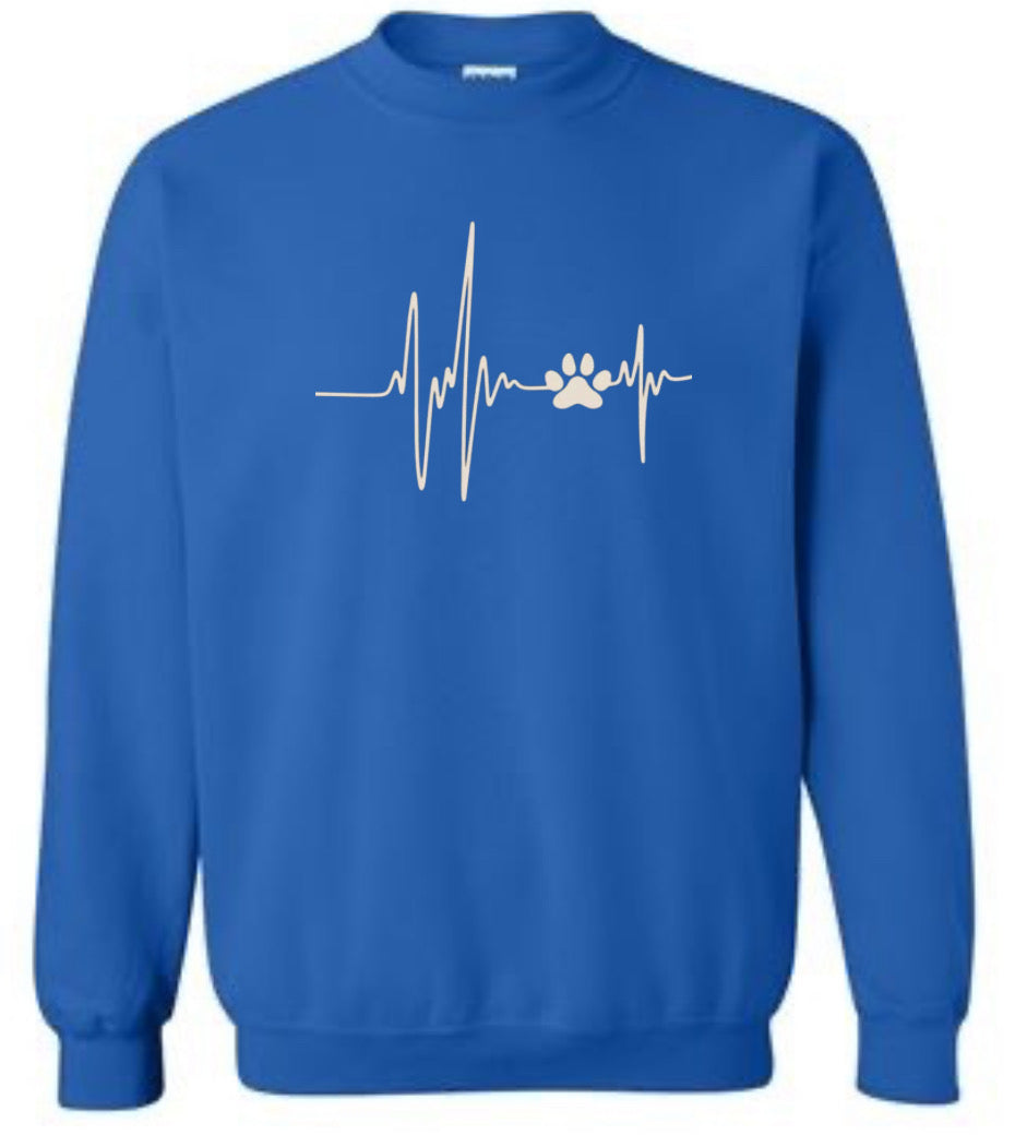 Love Dogs Heartbeat Sweatshirt