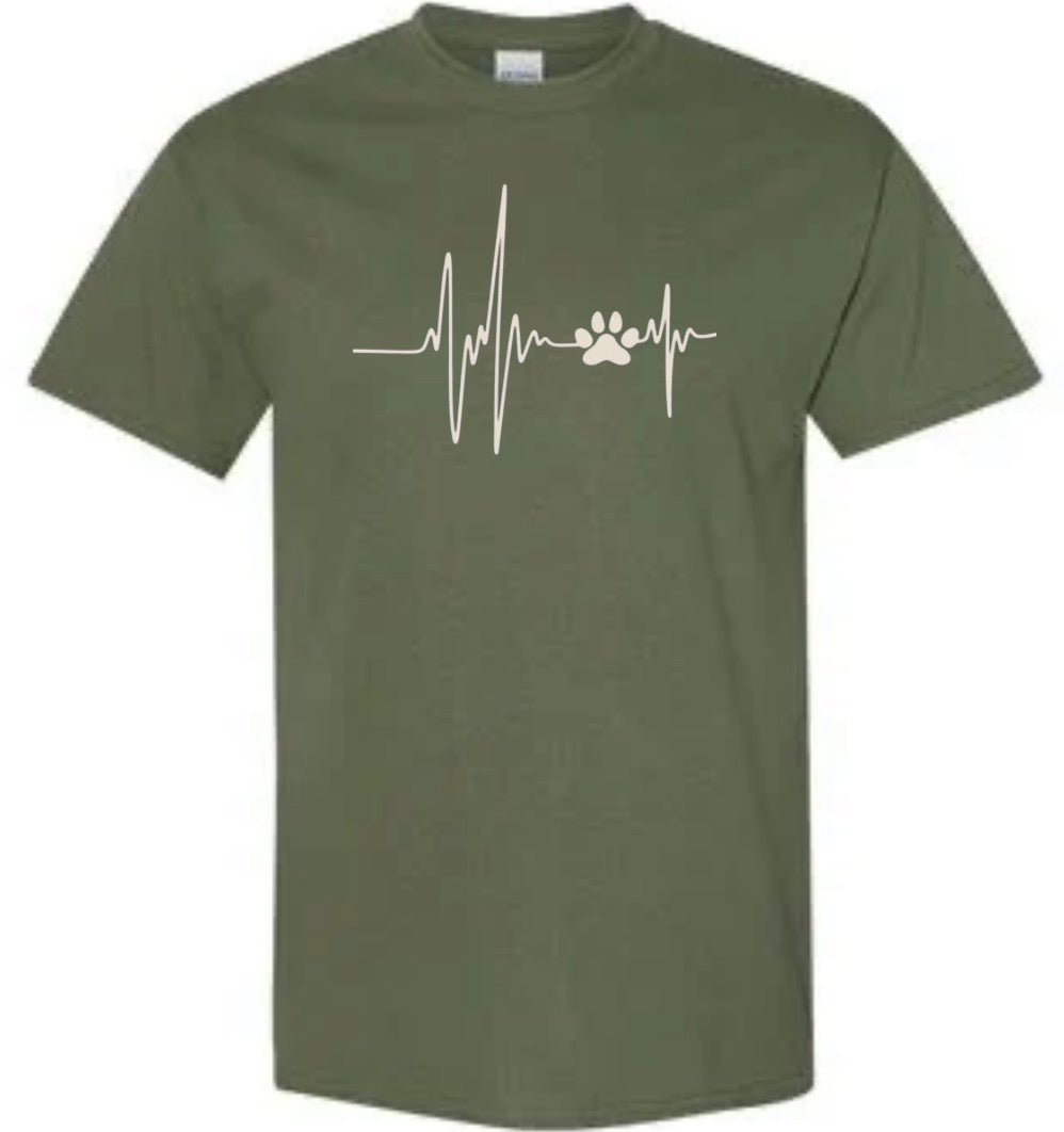 Love Dogs Heartbeat shirt