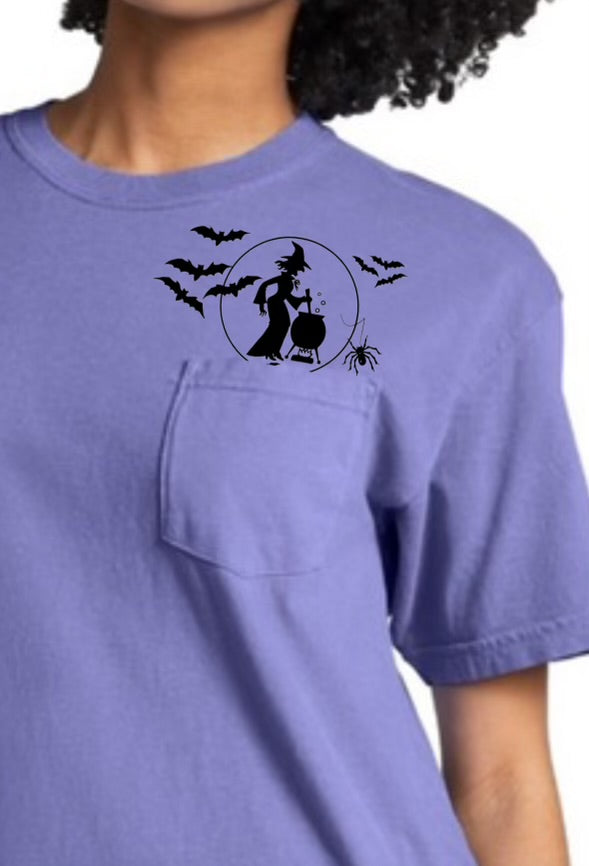 Witches Brew Comfort Color Pocket T-shirt