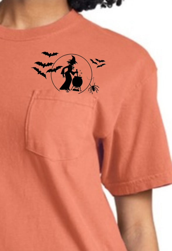 Witches Brew Comfort Color Pocket T-shirt