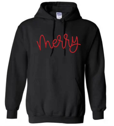 Merry Puff Print Sweatshirt