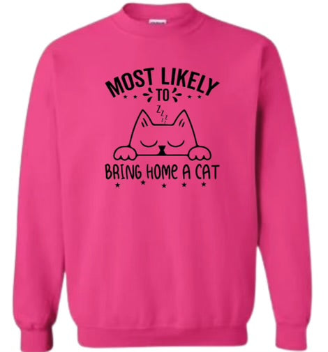 Most likely to bring home a cat