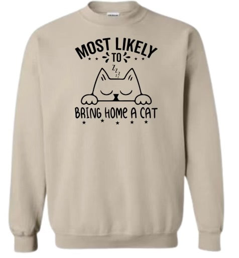 Most likely to bring home a cat