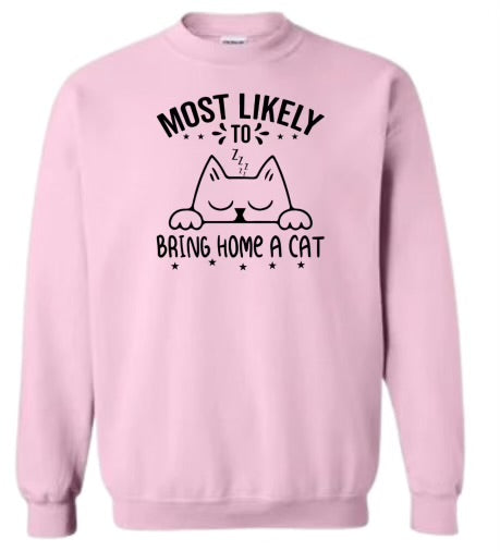 Most likely to bring home a cat