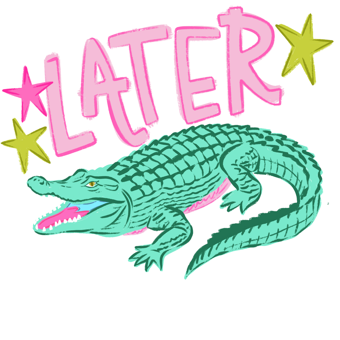 Later Gator, after while crocodile T-shirt